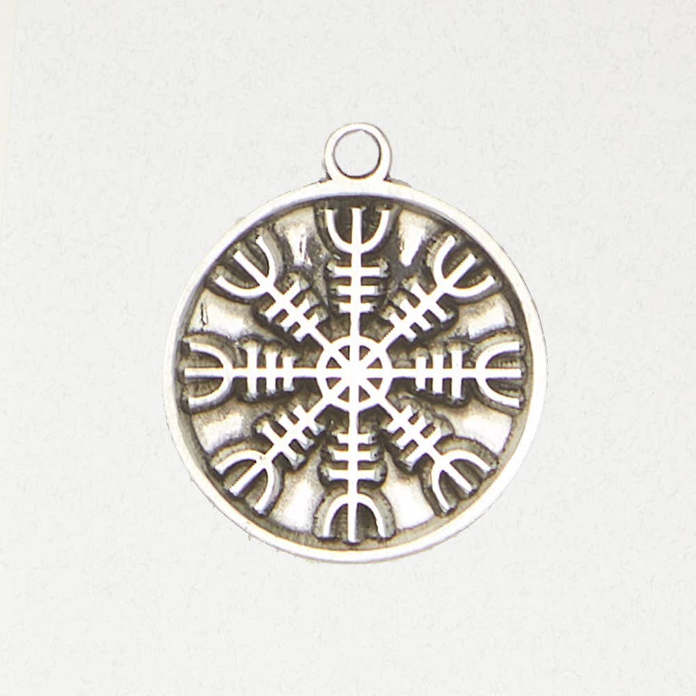 Nirvana Odin - Norse Pendant - Helm of Awe: Pewter