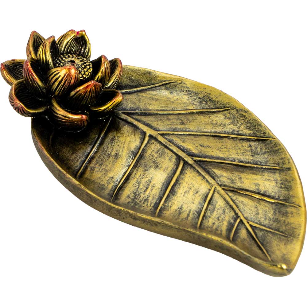 Lotus & Leaf Incense Holder