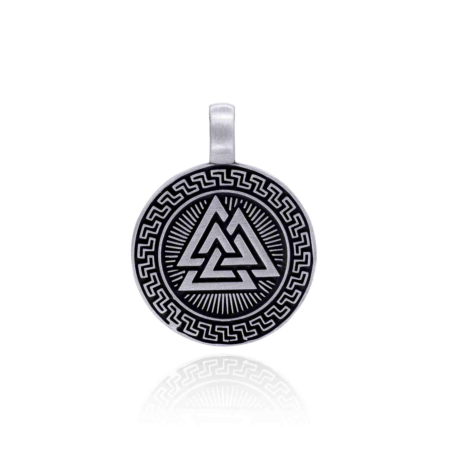 Nirvana Odin - Norse Pendant - Valknut: Pewter