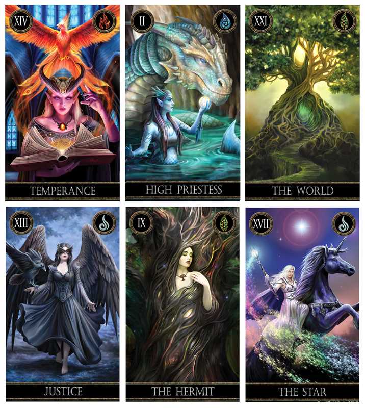 Anne Stokes Tarot Card Pack - Elementals Tarot