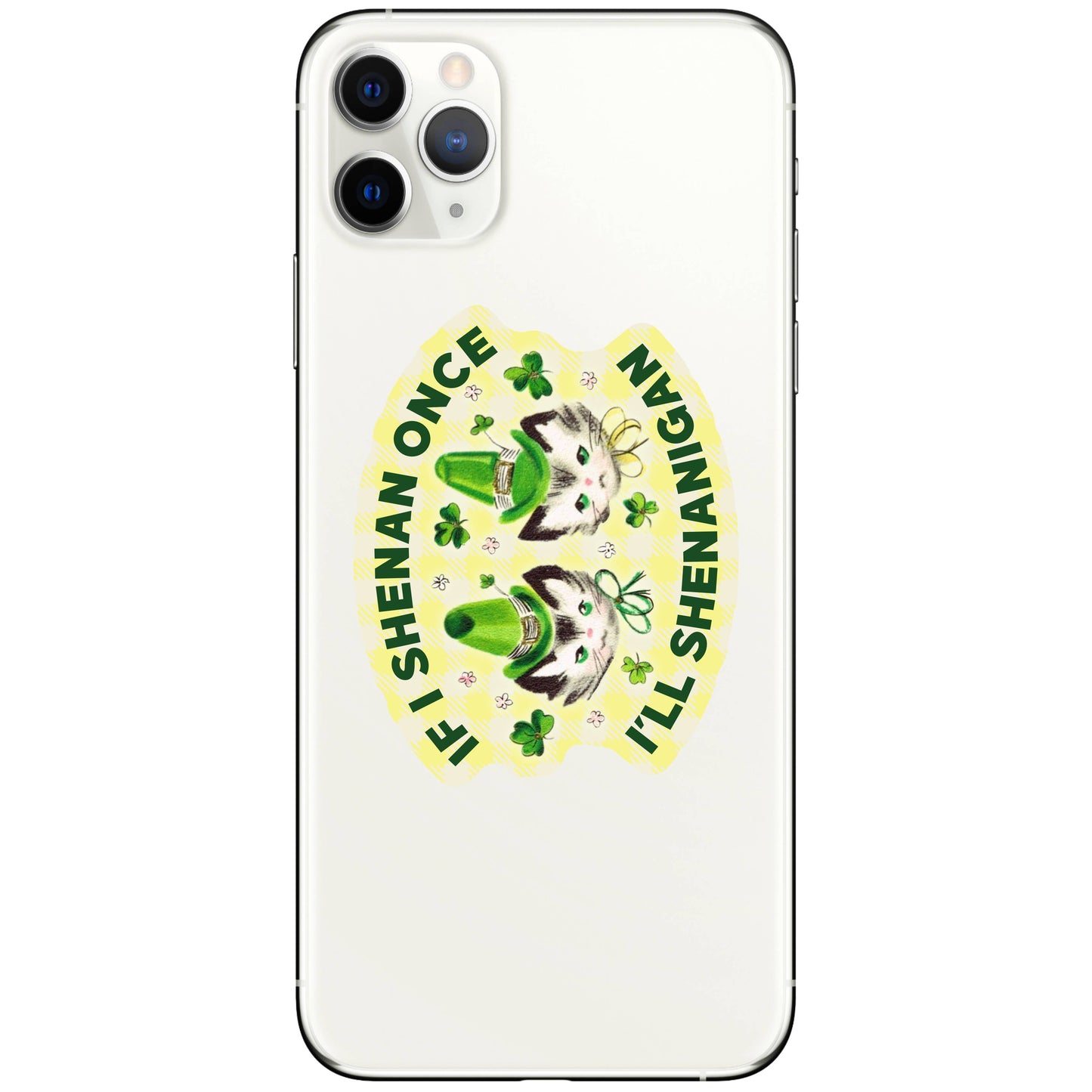 JM Stickers - Feisty Lucky Shenanigan Cat High Quality Vinyl Sticker