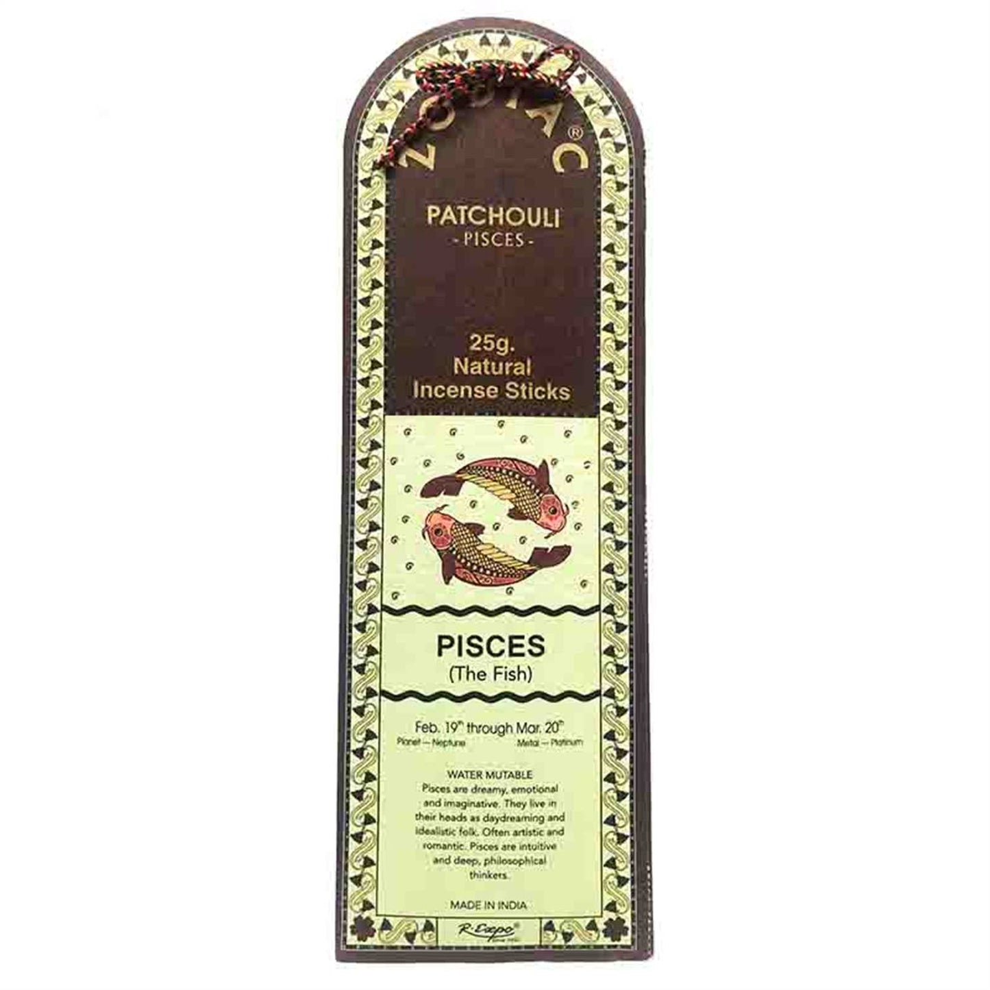Zodiac Natural Incense- Pisces