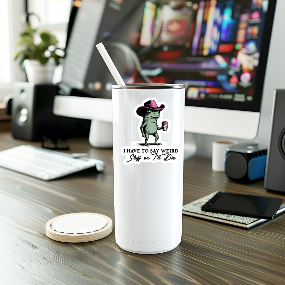 MMT Stickers - Funny Say Weird Stuff Vinyl Sticker