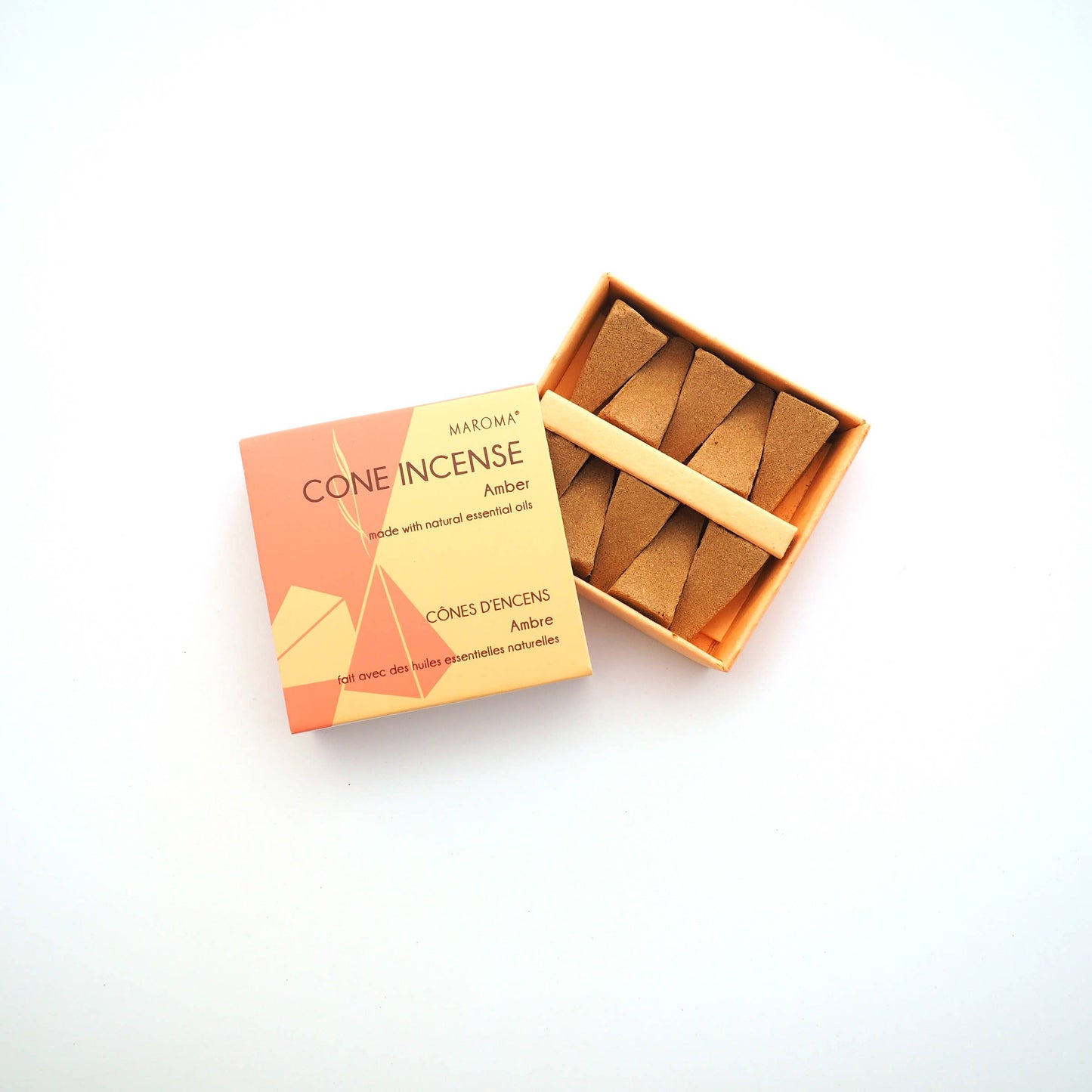 Maroma Cone Incense Amber