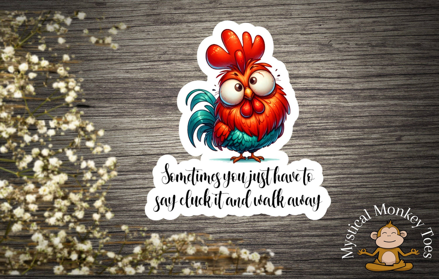 Funny Cluck It Sticker