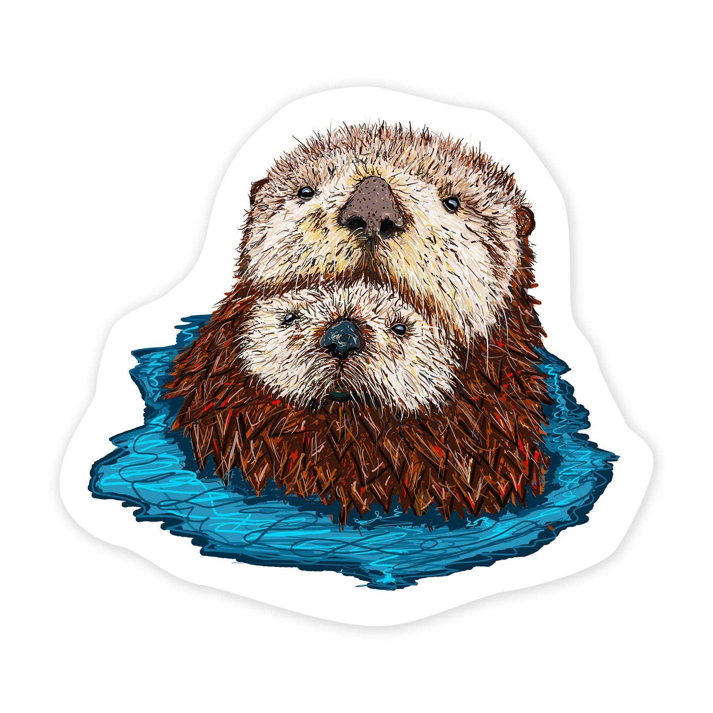 Sea Otter - Mini Sticker