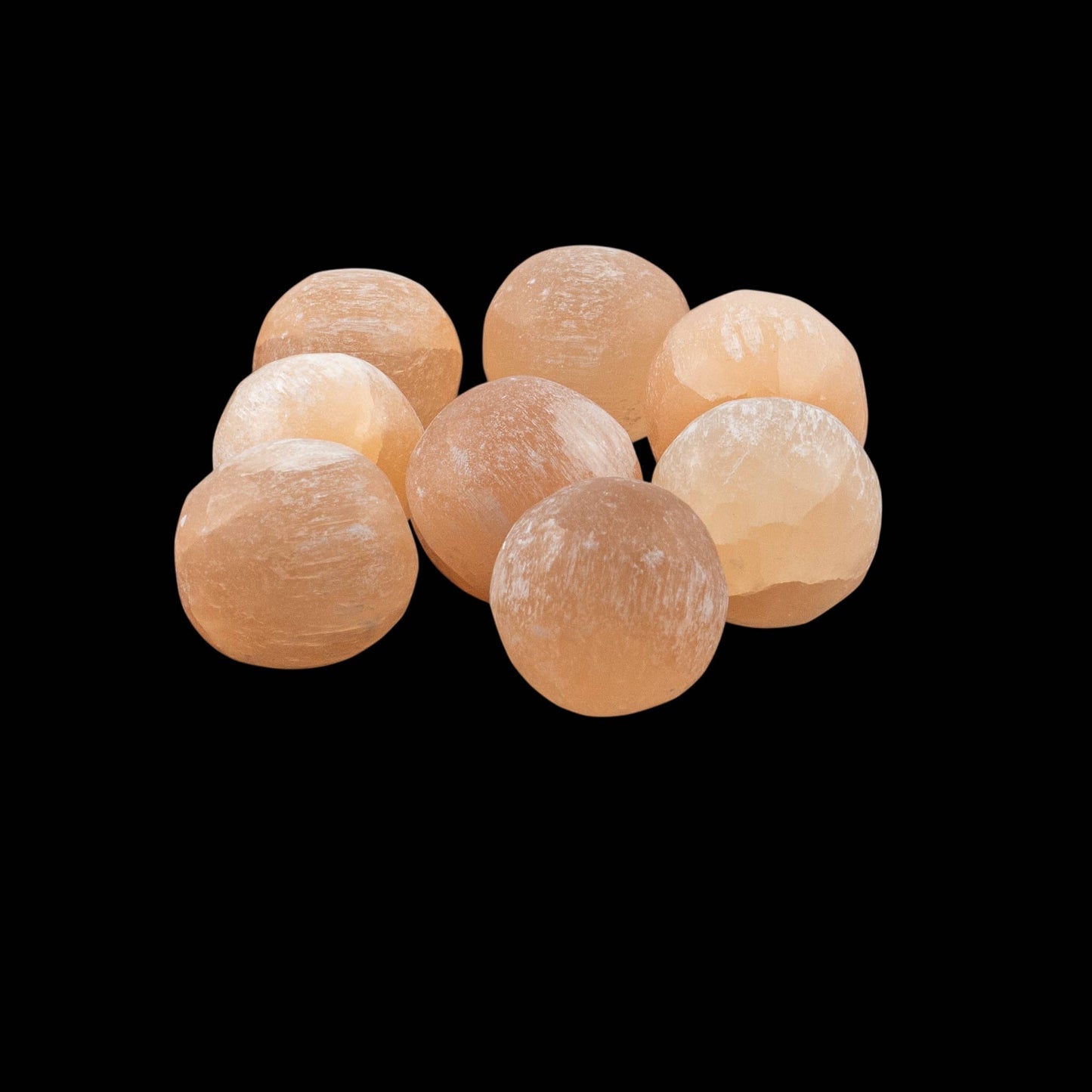 Selenite Spheres 2.5cm Orange -5 pieces