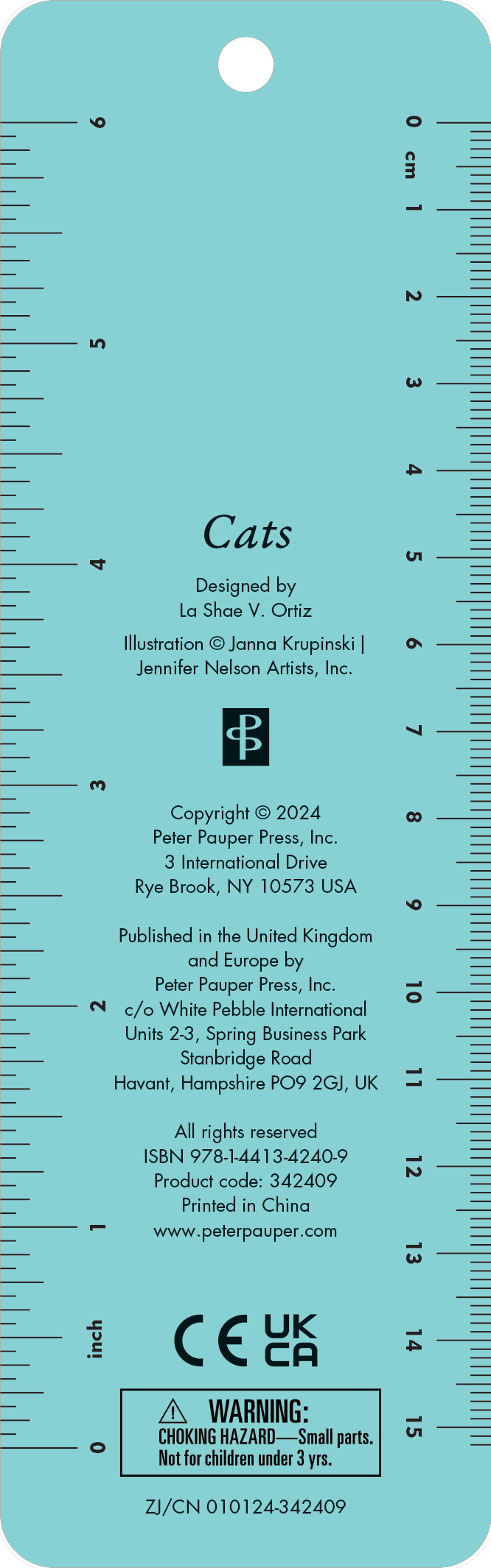 Cat's Beaded Bookmark