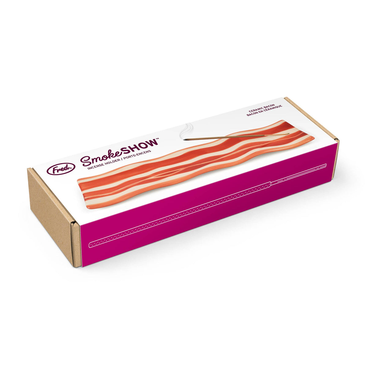Smoke Show - Ceramic Incense Holder, Bacon