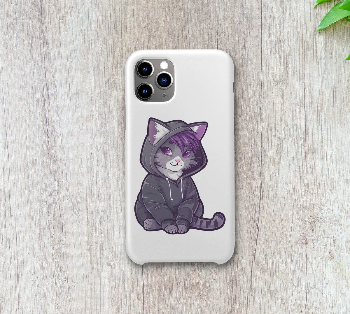 Hoodie Cat Sticker : 3