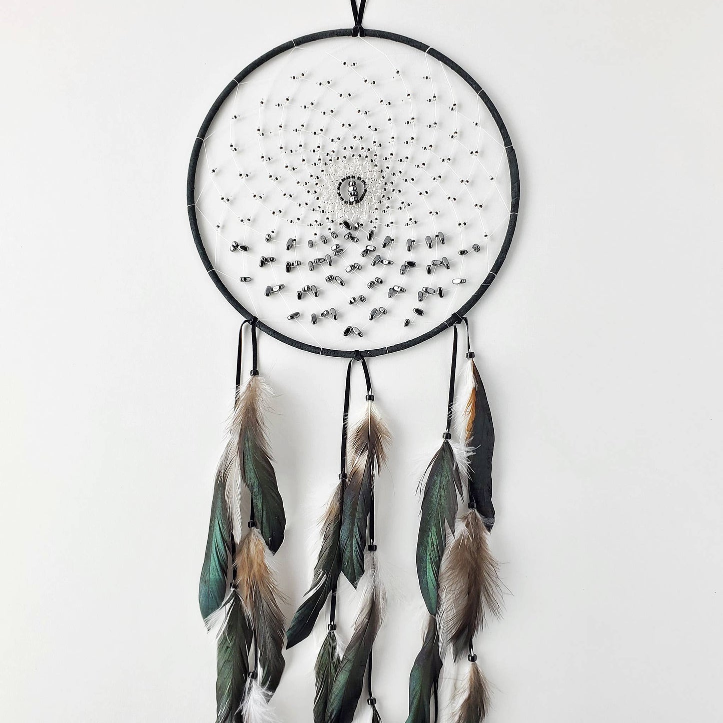 Dream Catcher - 9" Energy Flow Black Dream Catcher
