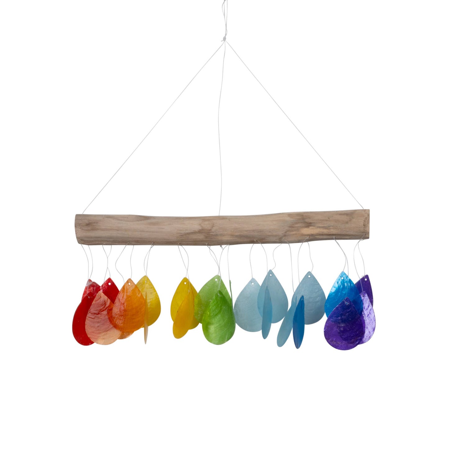 Capiz Shell - Rainbow Chime (Tear Drop Shells)