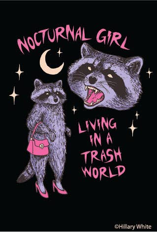 Magnet - Ephemera - Nocturnal Girl Living in a Trash World