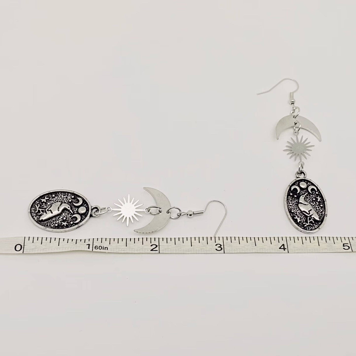 Earrings - Crow Star Moon
