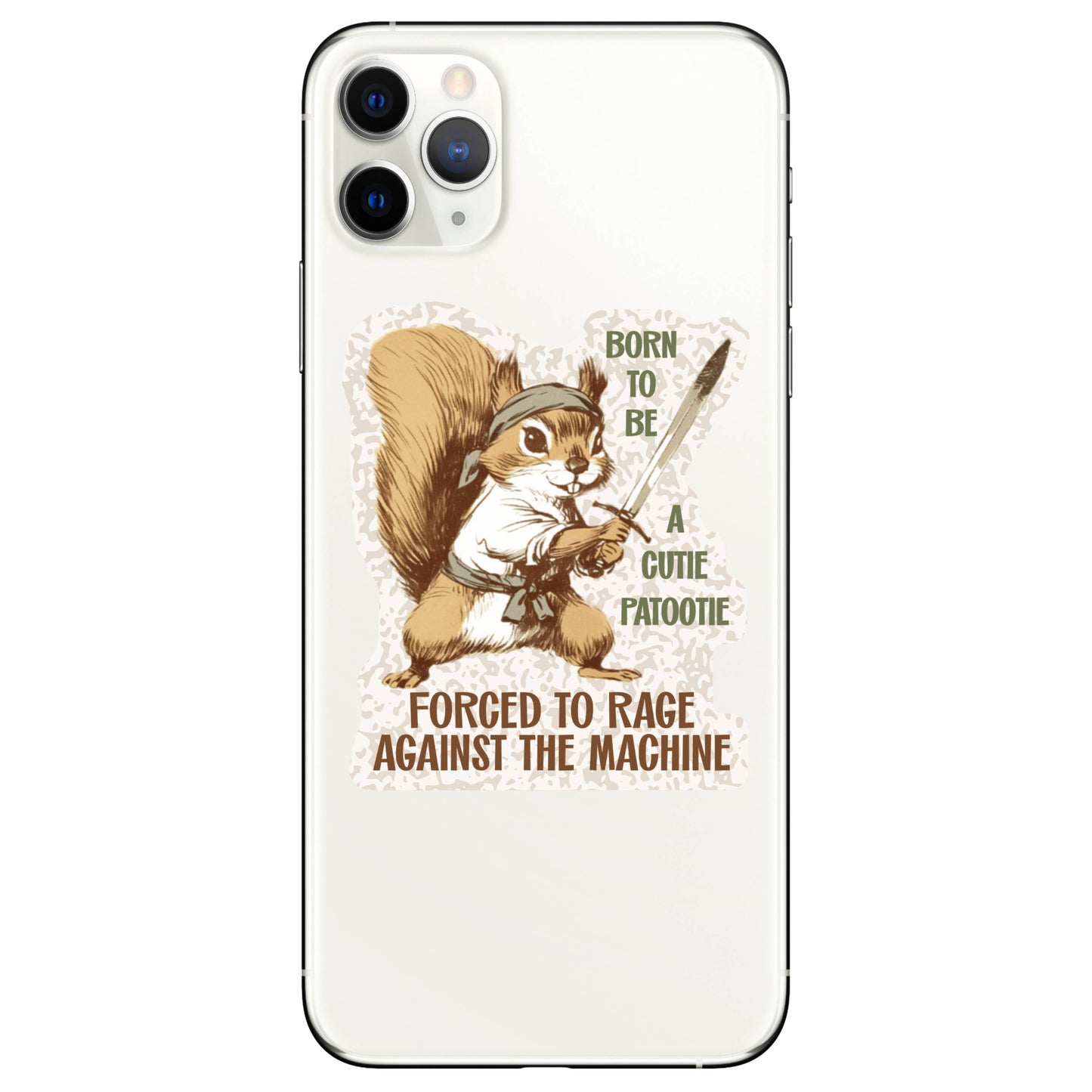 JM Stickers - Funny Squirrel Cute Rage Fight High Quality Vinyl Sticker
