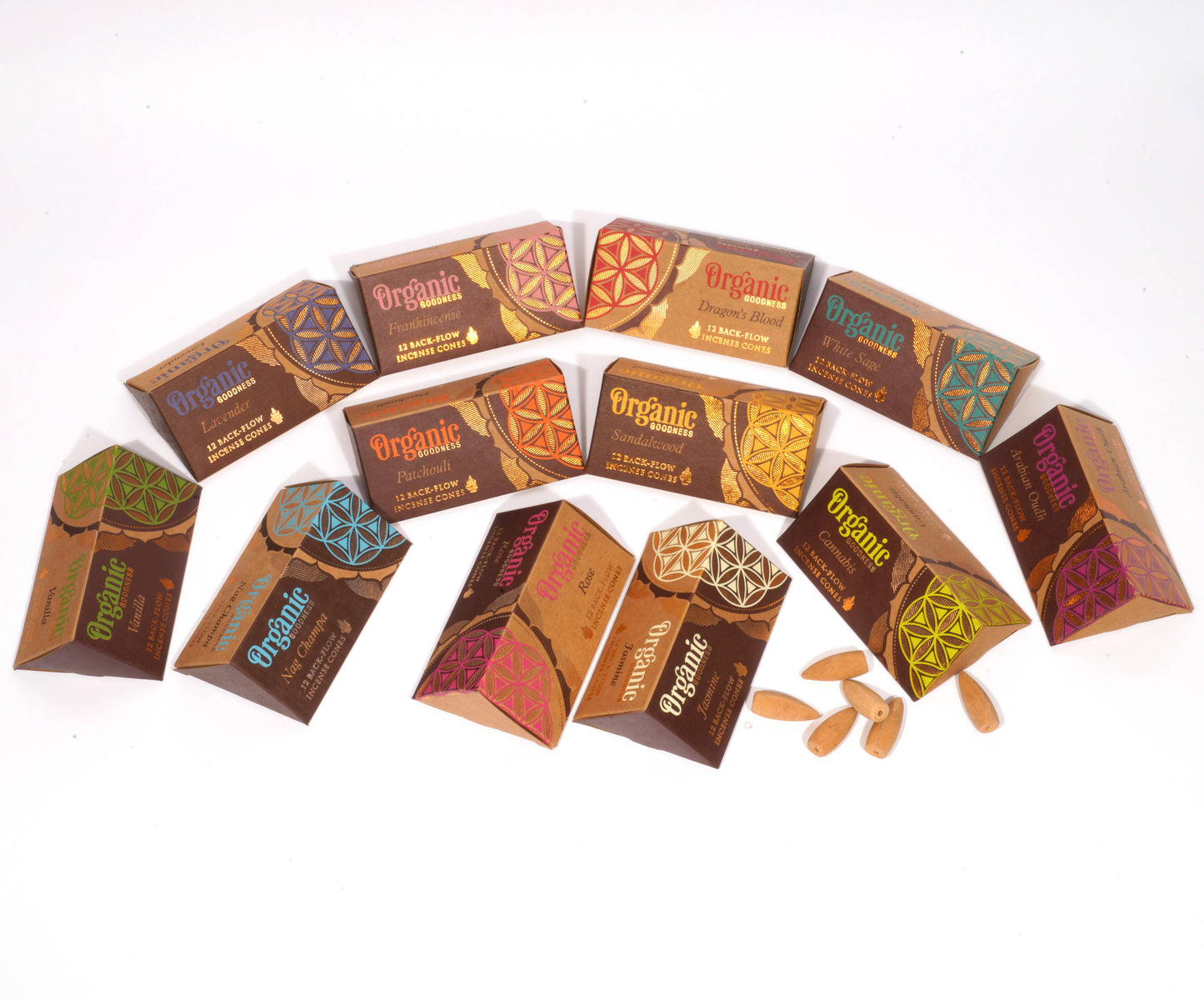 Organic Goodness Backflow Cones - Oudh