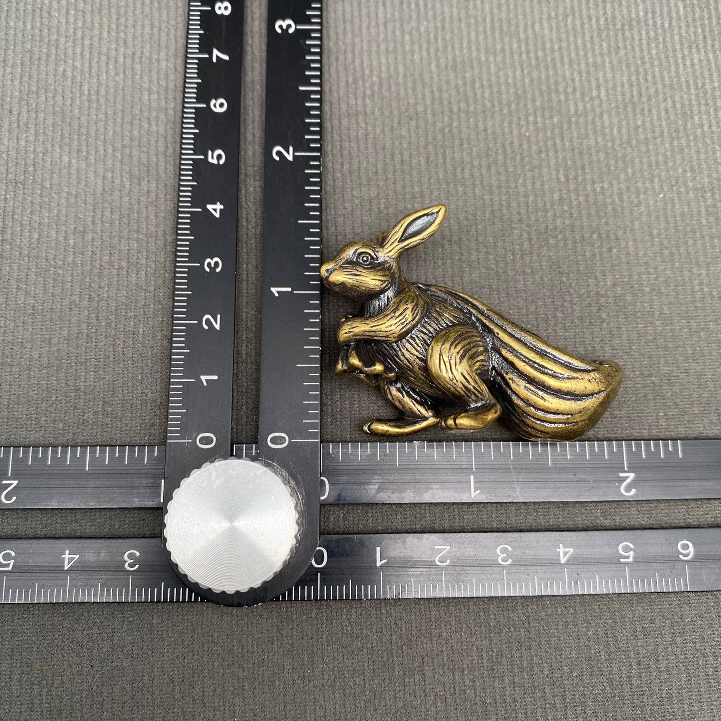 Brass Rabbit Desktop Ornament