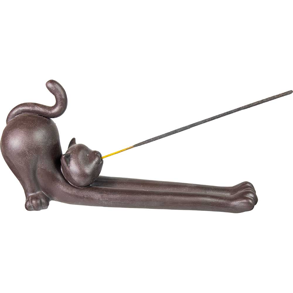 Ceramic Incense Holder - Yoga Cat