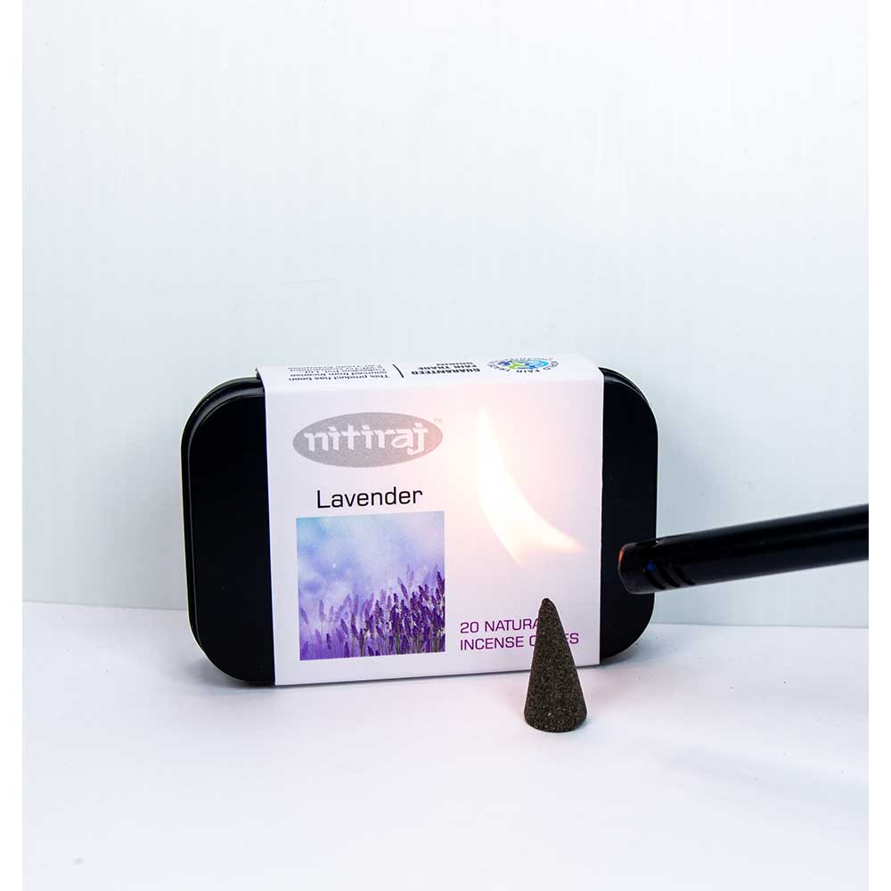 Nitiraj Natural Cones Box of 20 - Lavender