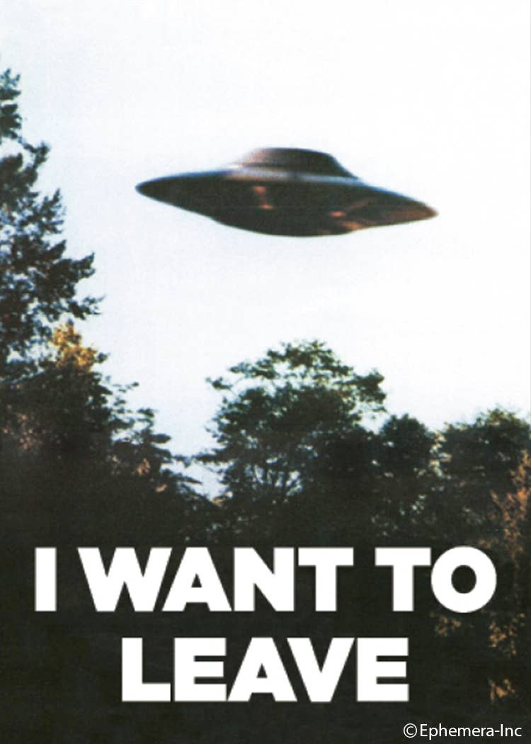 Magnet - Ephemera - I want to leave (UFO)