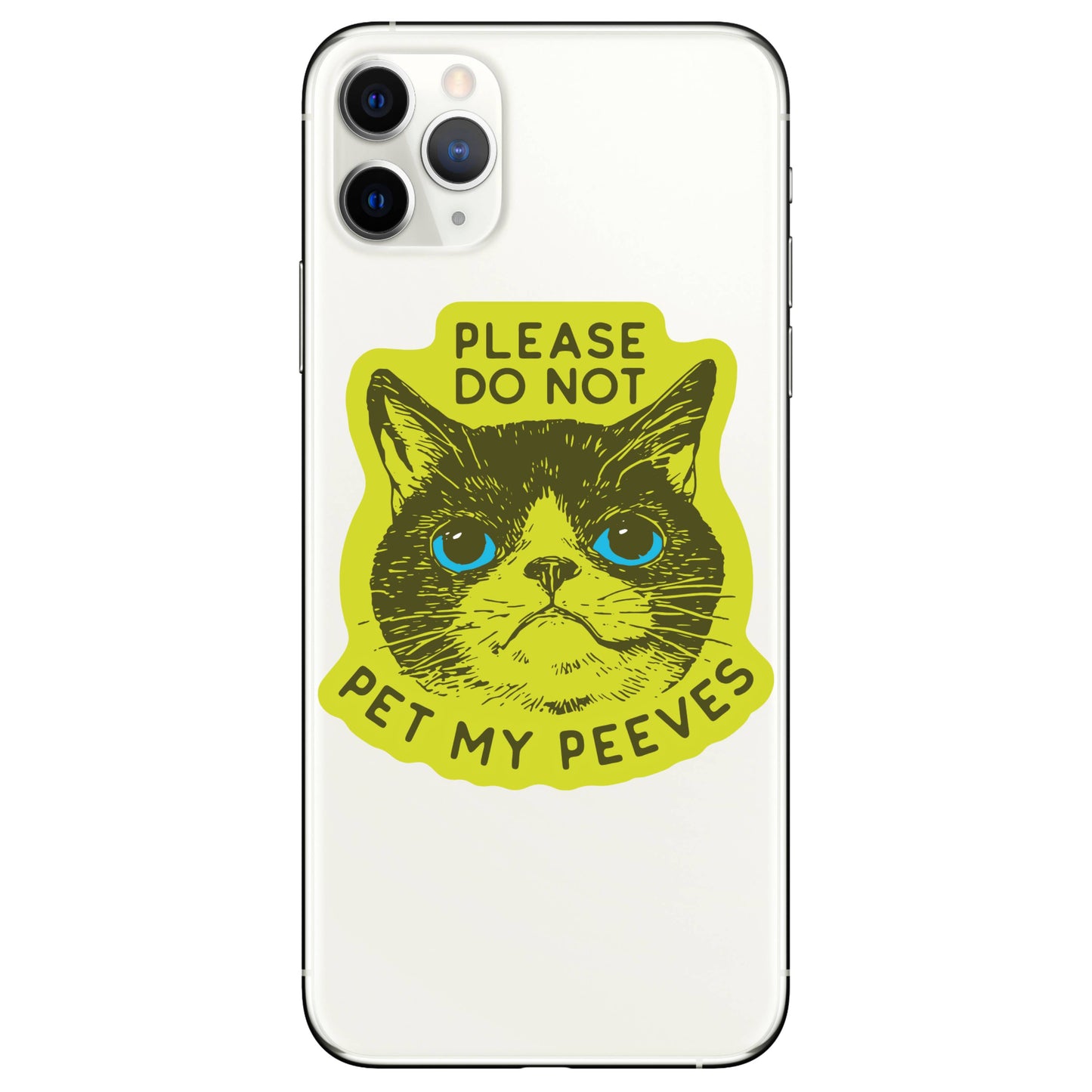 JM Stickers - Funny Kitty Cat Goofy Humor High Quality Vinyl Sticker