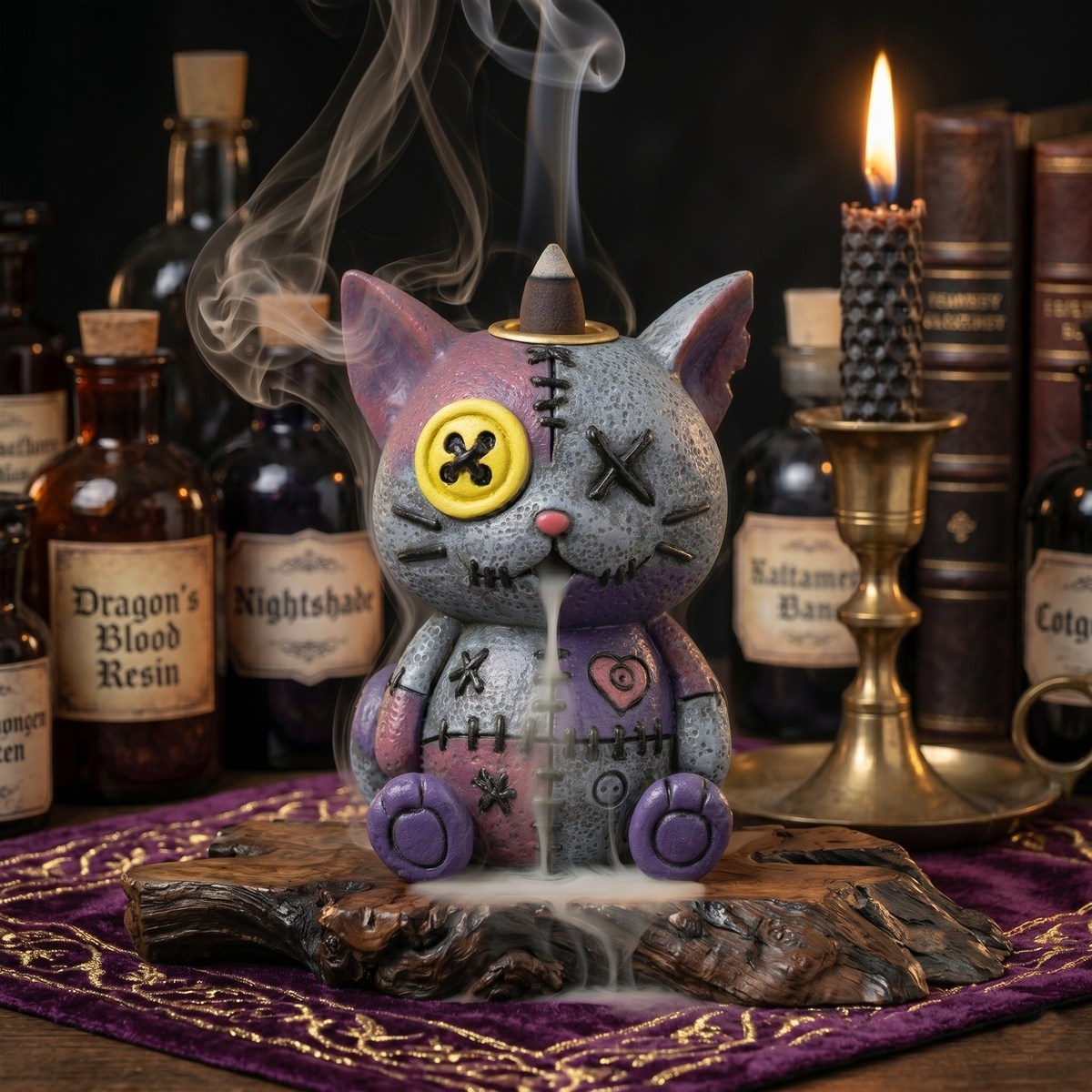 Cat Voodoo Doll Backflow Burner