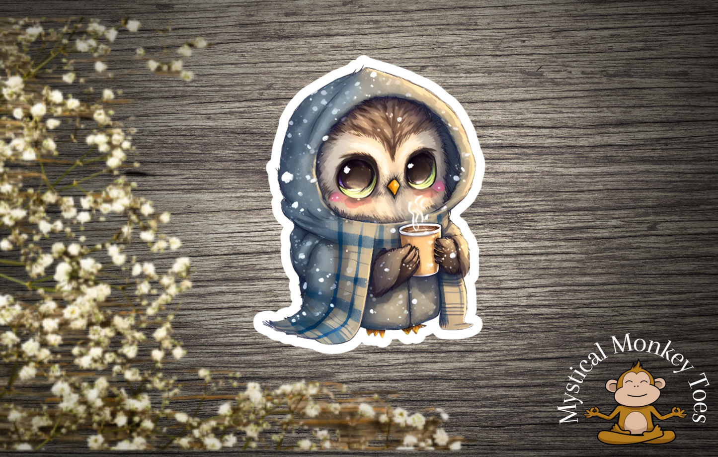 Sticker MMT - Adorable Snow Owl Vinyl