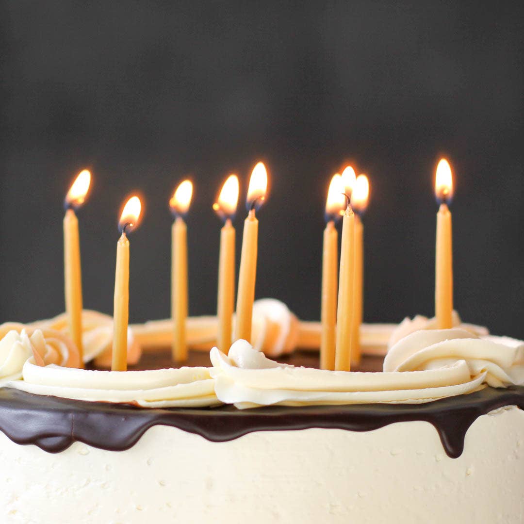 Beeswax Birthday Candles - Natural *C