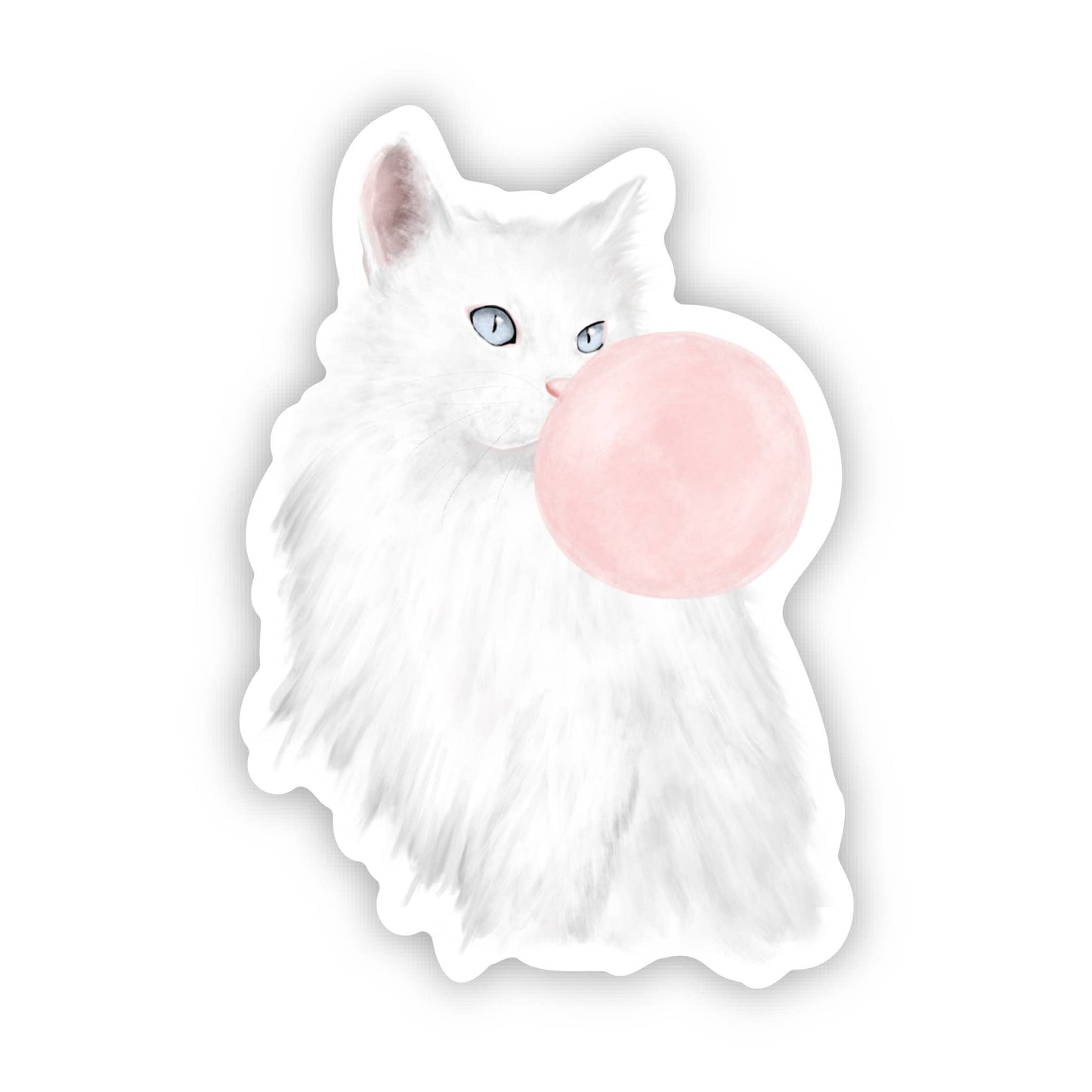 Sticker - KP - Cat with Bubble Gum