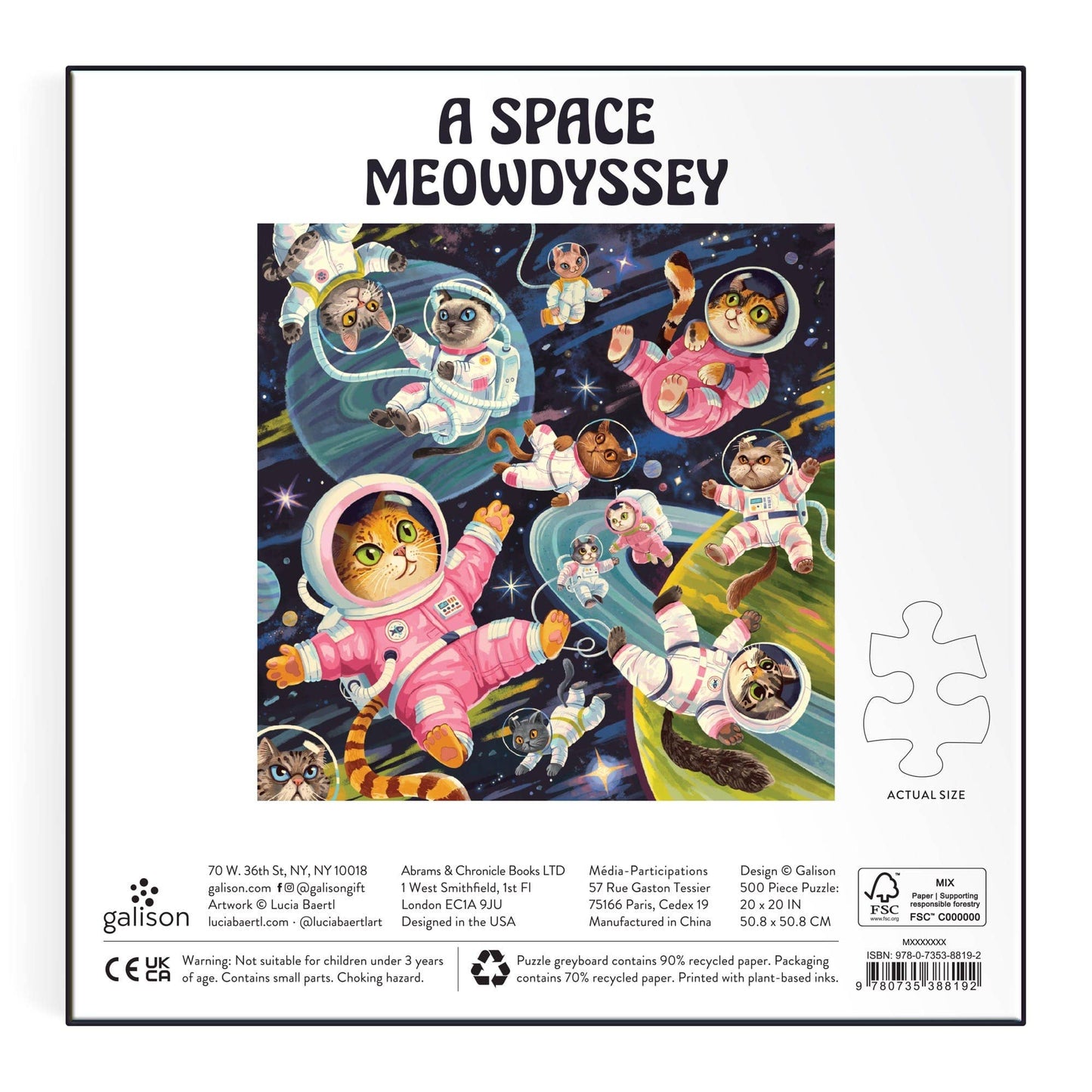 Space Meowdyssey 500 Piece Puzzle