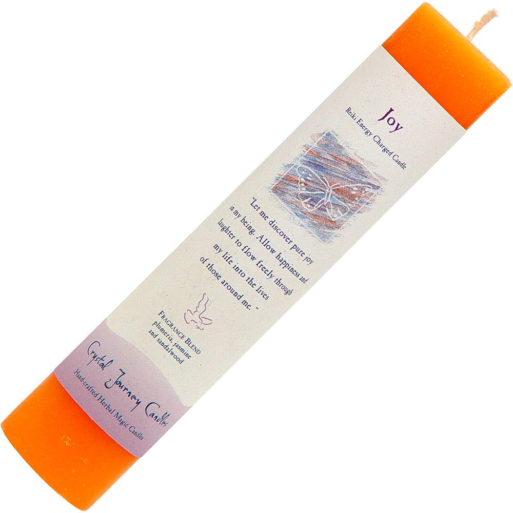 Reiki Herbal Pillar Candle Joy