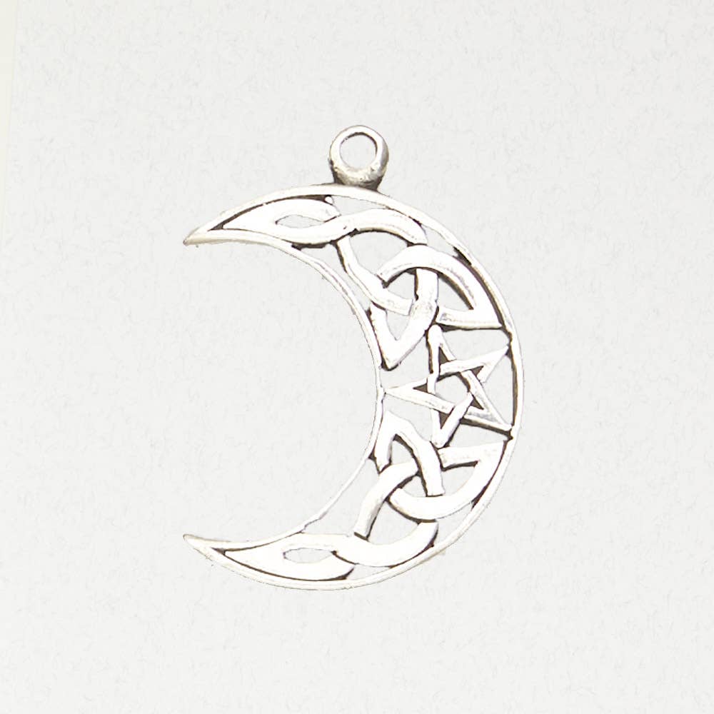 Wiccan Pendant - Pentacle: Pewter