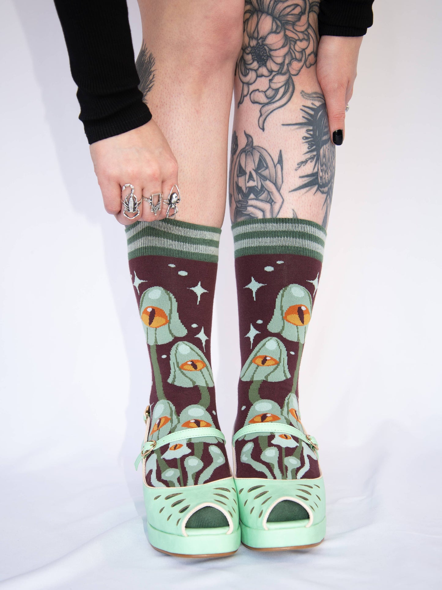 Foot Clothes - Mystic Mushrooms Crew Socks