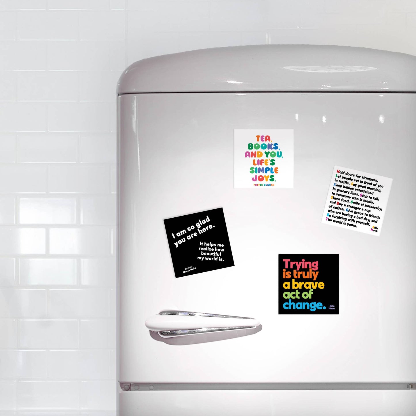 Quotable Magnets - Trying is Truly A Brave Act (Edie Nova)