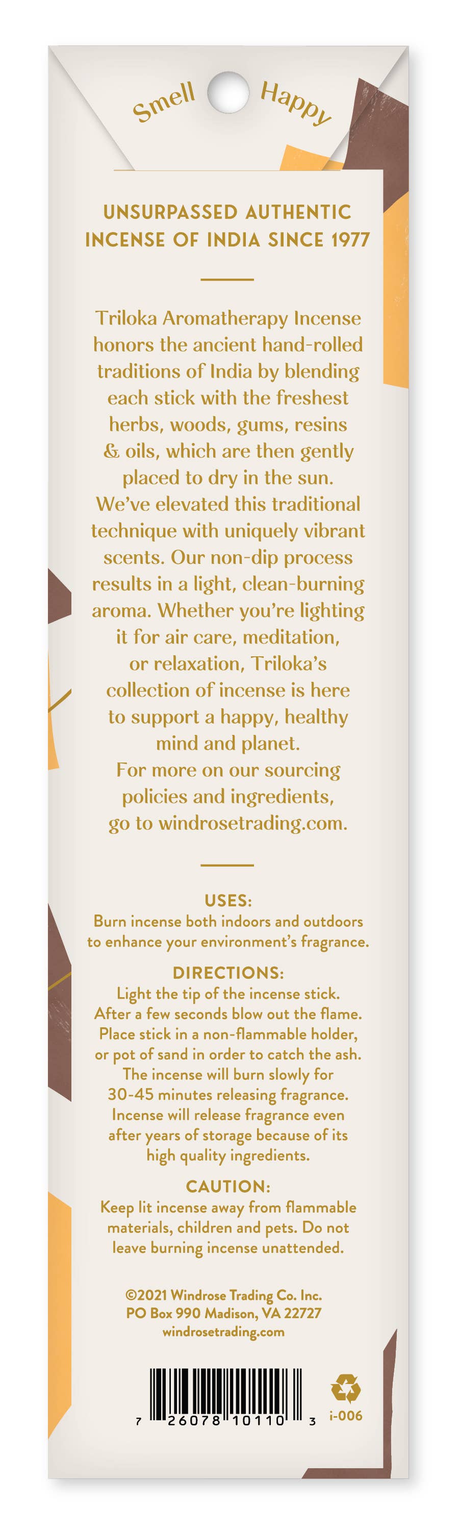 Triloka Frankincense & Myrrh Original Incense