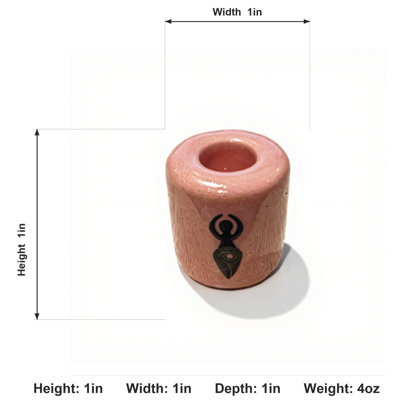 Ceramic Candle Holder Pink Pack of 5