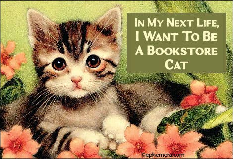 Magnet - Ephemera - In my next life, I want to be a Bookstore