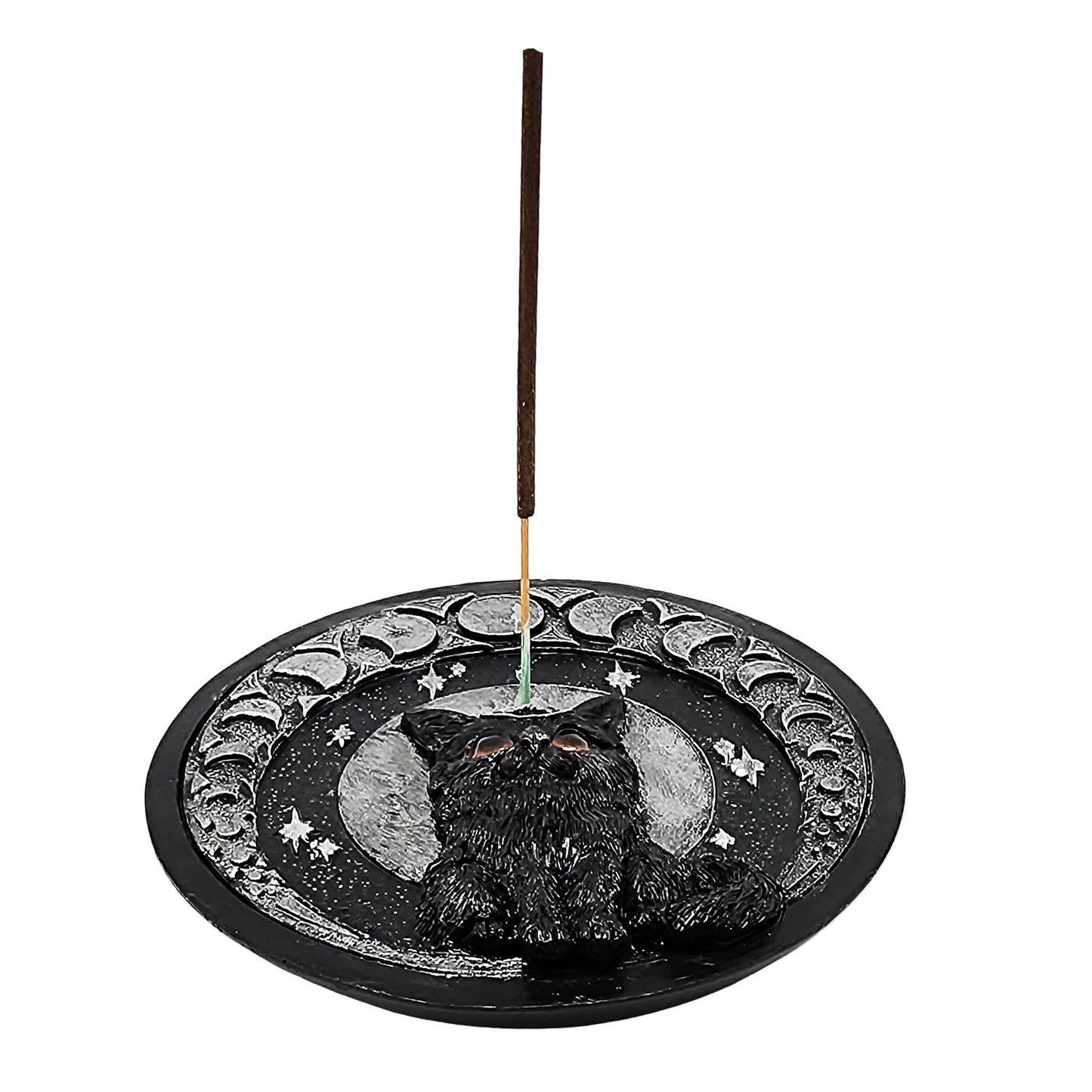Black Cat Moons Incense Burner