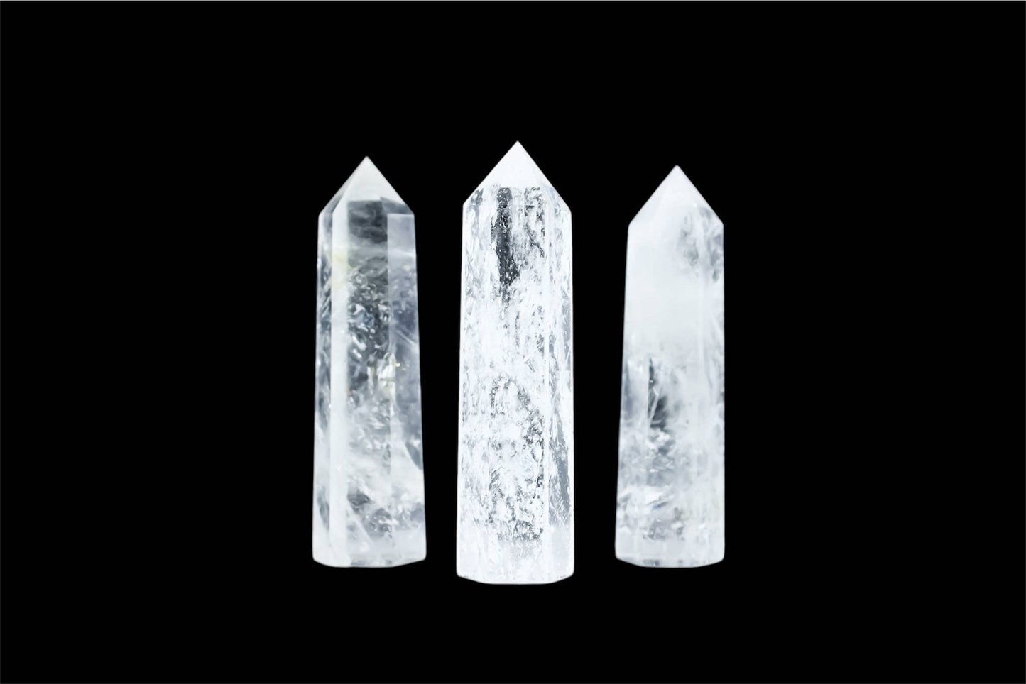 Clear Quartz Tower Obelisks 6 Sided