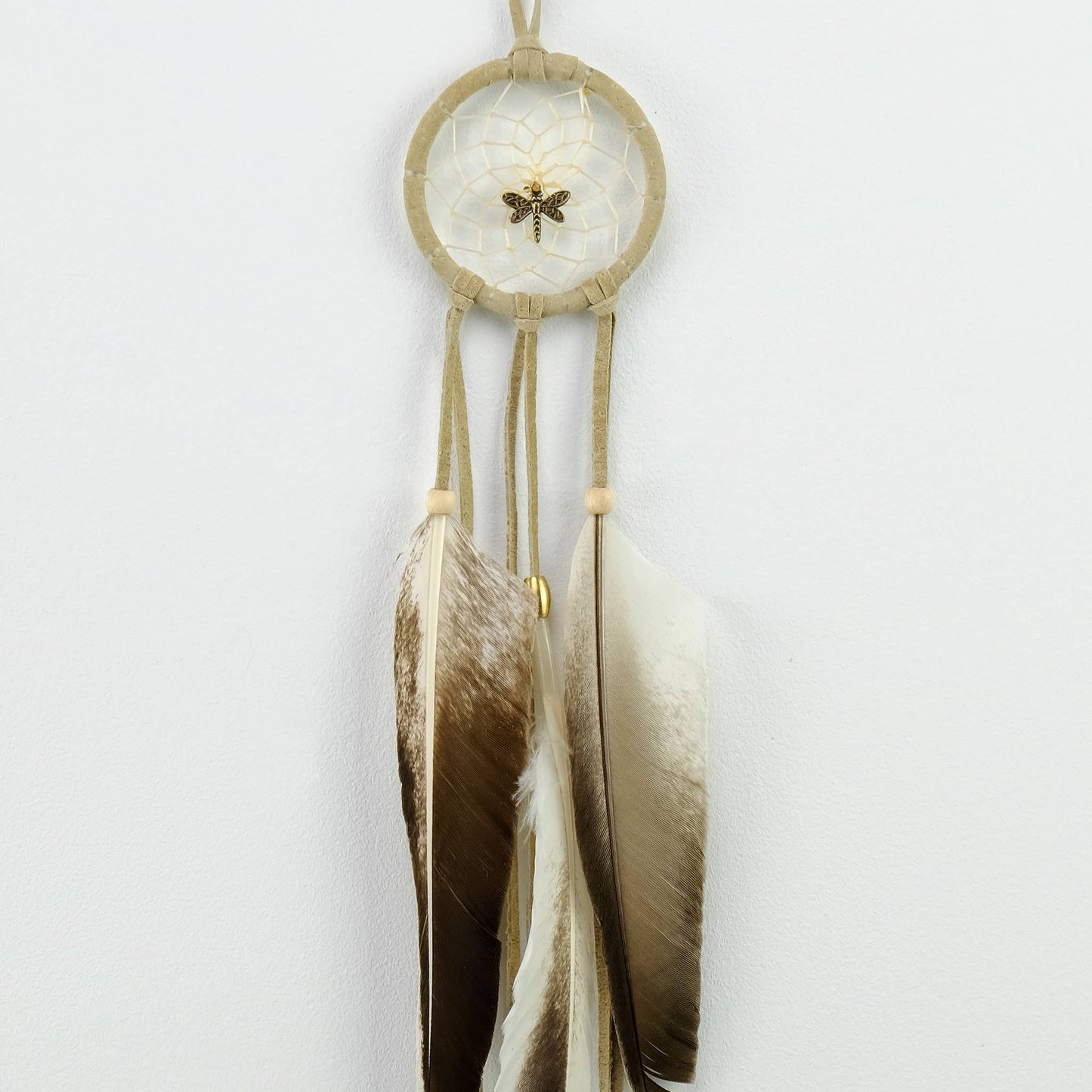 Dream Catcher - Woodland with Dragonfly Charm: 2"