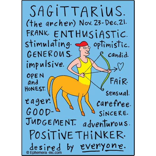 Magnet - Ephemera - Sagittarius Nice