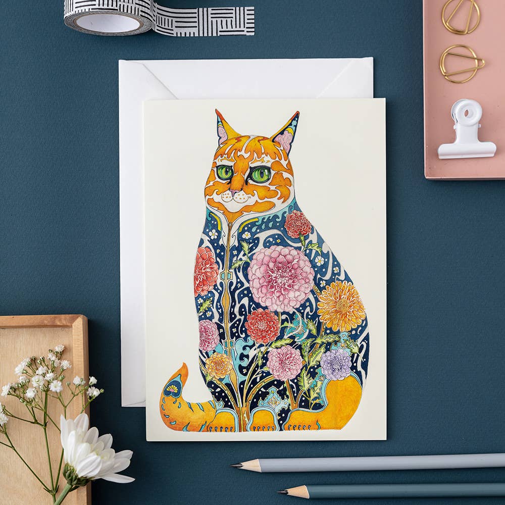 Greeting Card - DM Collection - Orange Tom Cat