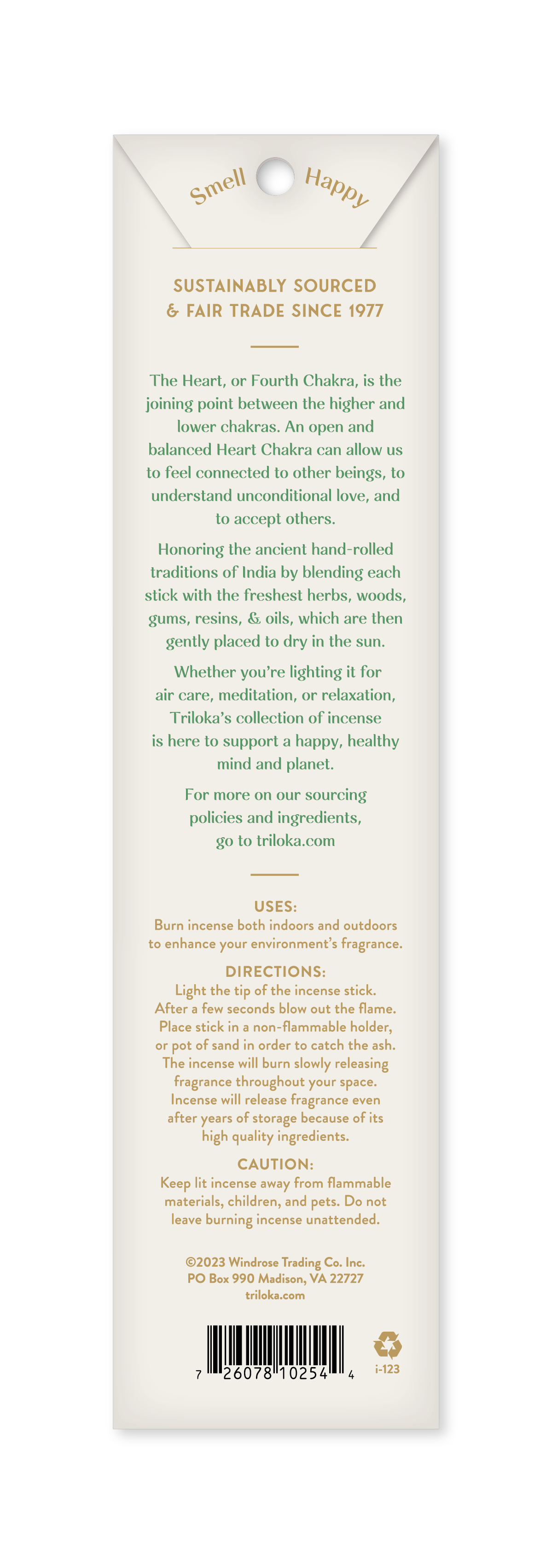 Triloka Heart Chakra Stick Incense