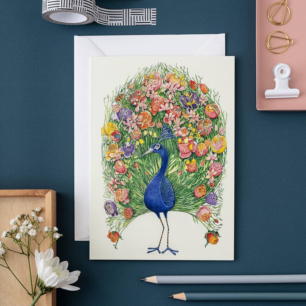 Greeting Card - DM Collection - Peacock