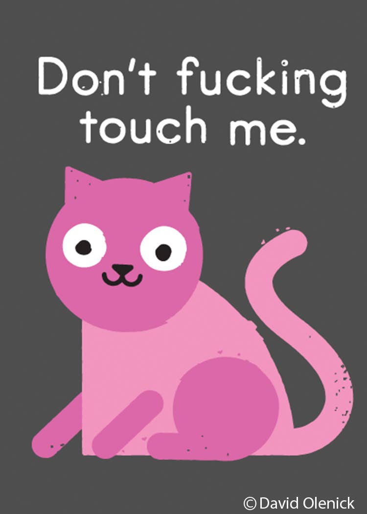 Magnet - Ephemera - Don't Touch Me Cat