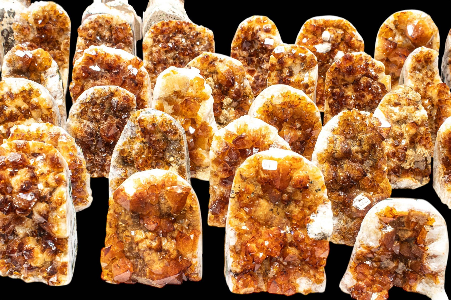 Citrine Cut Base Standing Dark