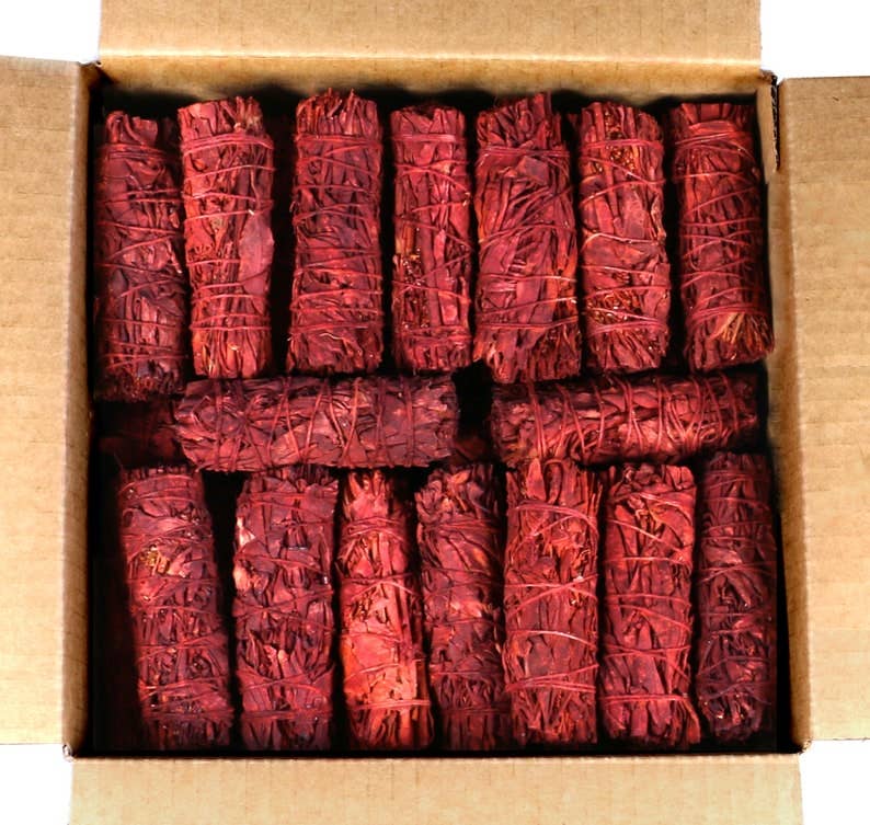 Smudge Bundle - Small Dragons Blood Sage Wand (4 in.)