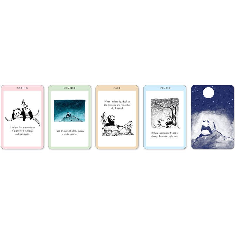 Big Panda and Tiny Dragon Affirmation Cards