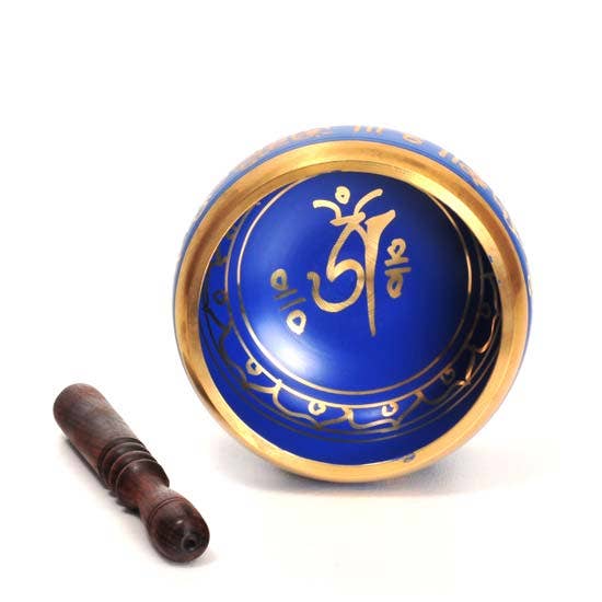 Singing Bowl 88 - Brass Blue Tibet OM 5.5"