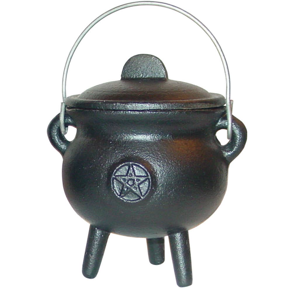 Cauldron Mini 3" Pentacle - Cast Iron